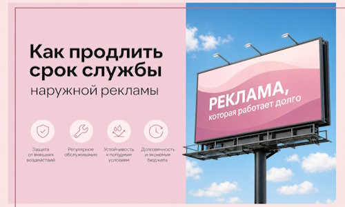 Как продлить срок службы наружной рекламы в Новокузнецке