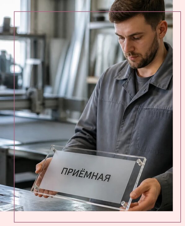 Таблички из оргстекла на заказ в Новокузнецке от 4007 р. | Аванза-Нвк